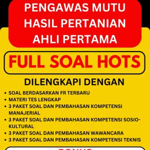 Pengawas Mutu Hasil Pertanian Ahli Pertama