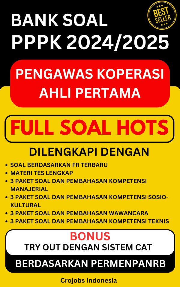 Bank Soal Pengawas Koperasi Ahli Pertama