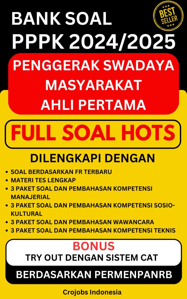 Bank Soal Penggerak Swadaya Masyarakat Ahli Pertama
