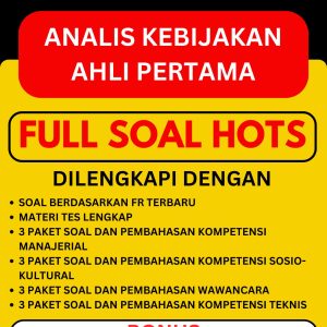 Bank Soal Analis Kebijakan Ahli Pertama
