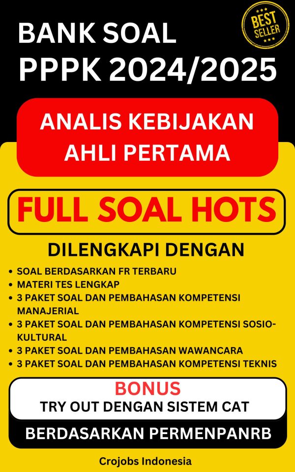 Bank Soal Analis Kebijakan Ahli Pertama