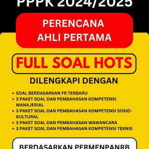 Bank Soal Perencana Ahli Pertama