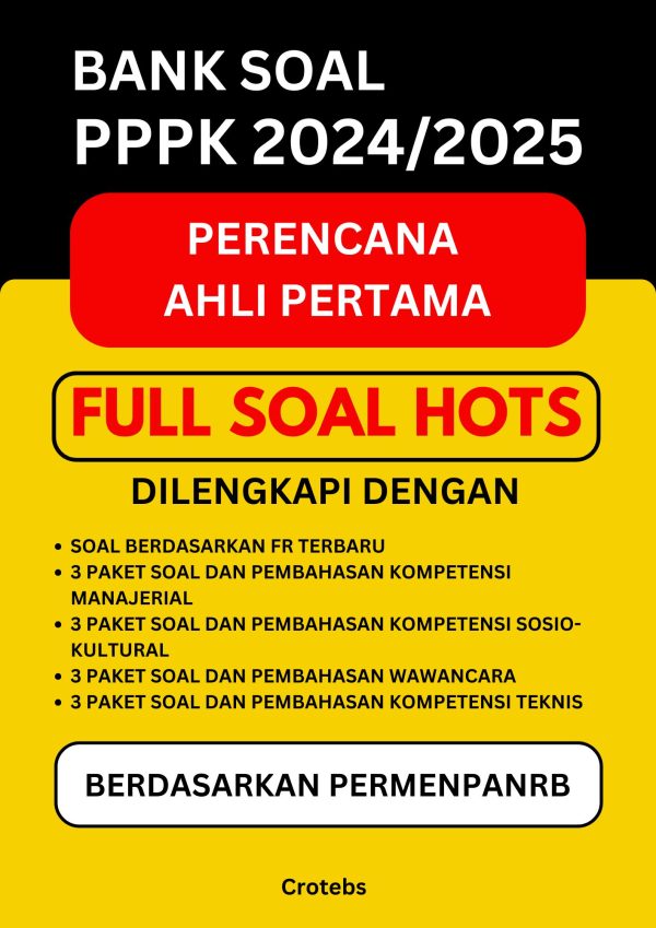 Bank Soal Perencana Ahli Pertama
