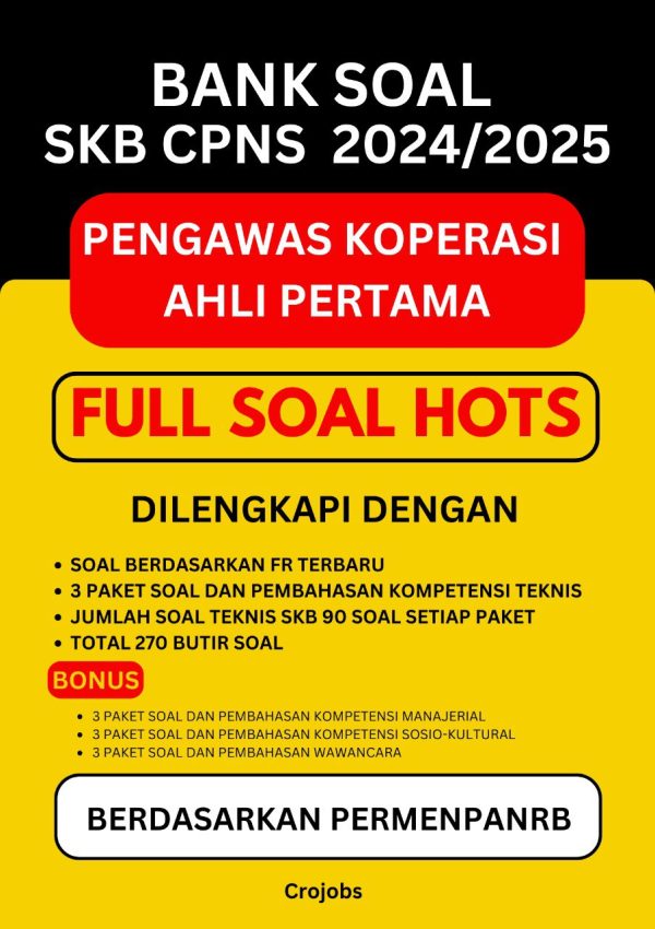 Bank Soal SKB Pengawas Koperasi Ahli Pertama