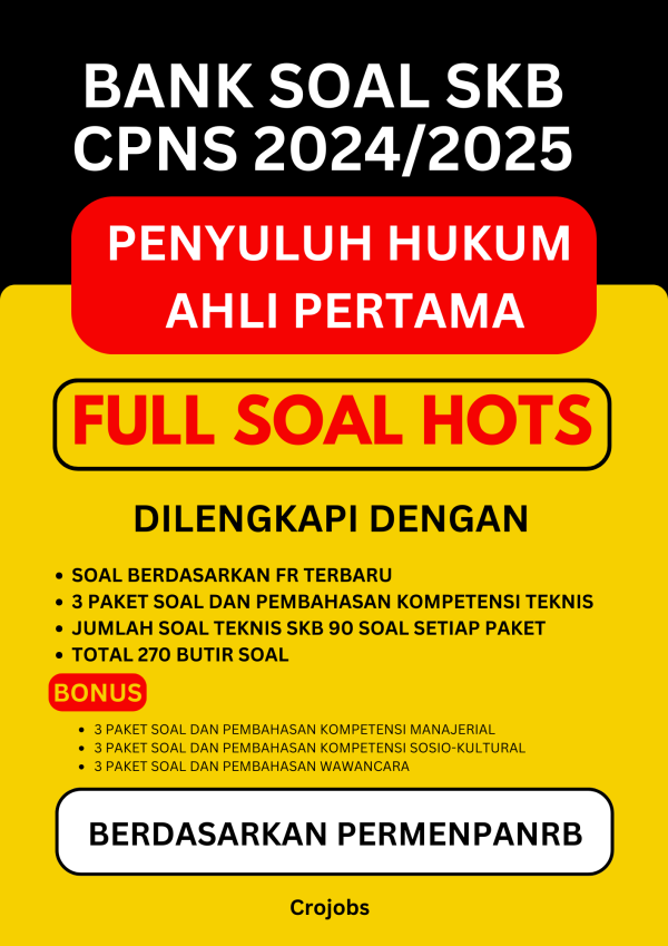 Bank Soal SKB Penyuluh Hukum Ahli Pertama
