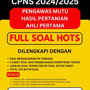 Bank Soal SKB Pengawas Mutu Hasil Pertanian Ahli Pertama