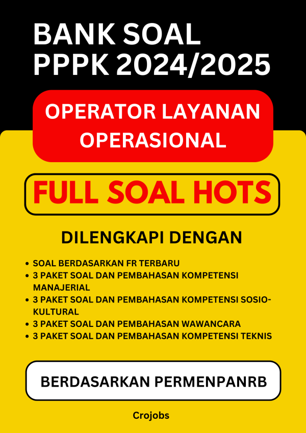 Bank Soal PPPK Operator Layanan Operasional