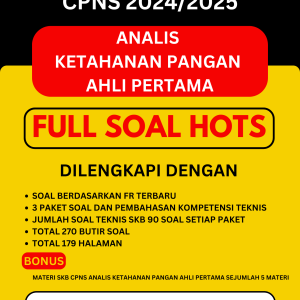 Bank Soal SKB Analis Ketahanan Pangan Ahli Pertama