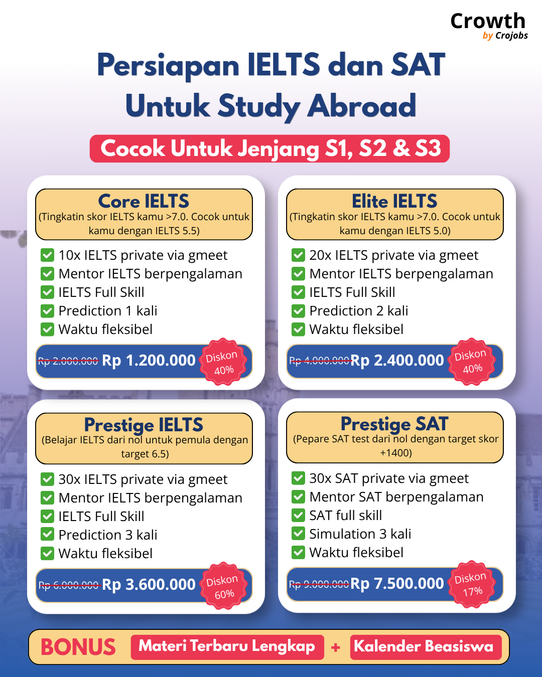 Poster KELAS IELTS dan SAT