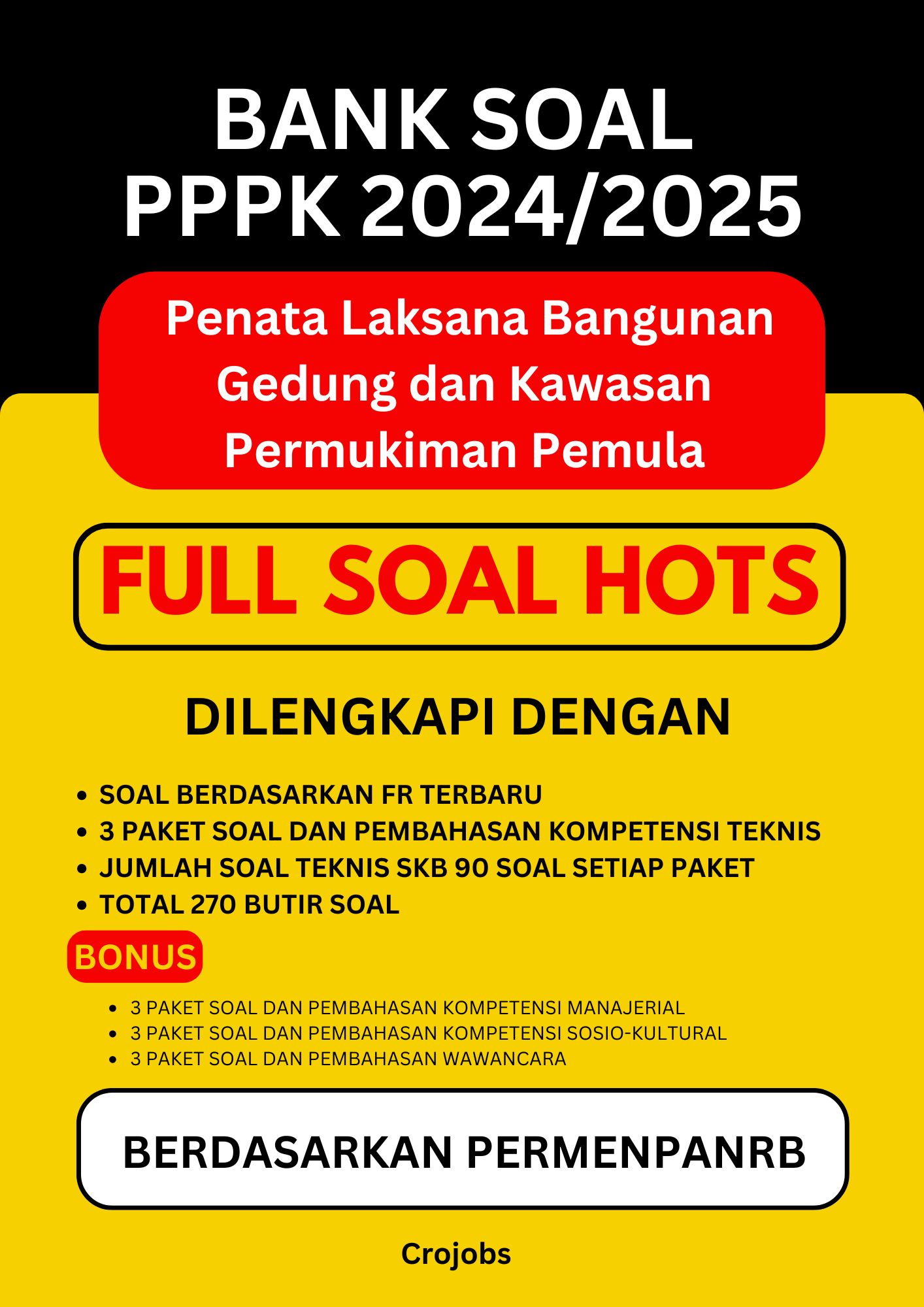 Bank Soal PPPK Penata Laksana Bangunan Gedung dan Kawasan Permukiman Pemula