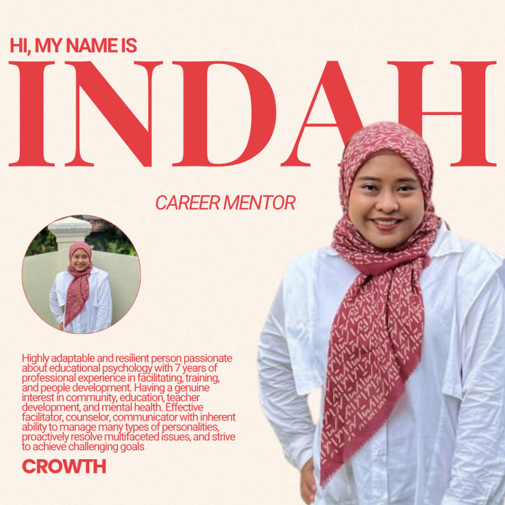 mentor karir lulusan keguruan dan psikologi Indah Kusuma Wardani