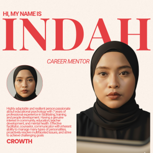 mentor karir lulusan keguruan & psikologi Indah Kusuma Wardani