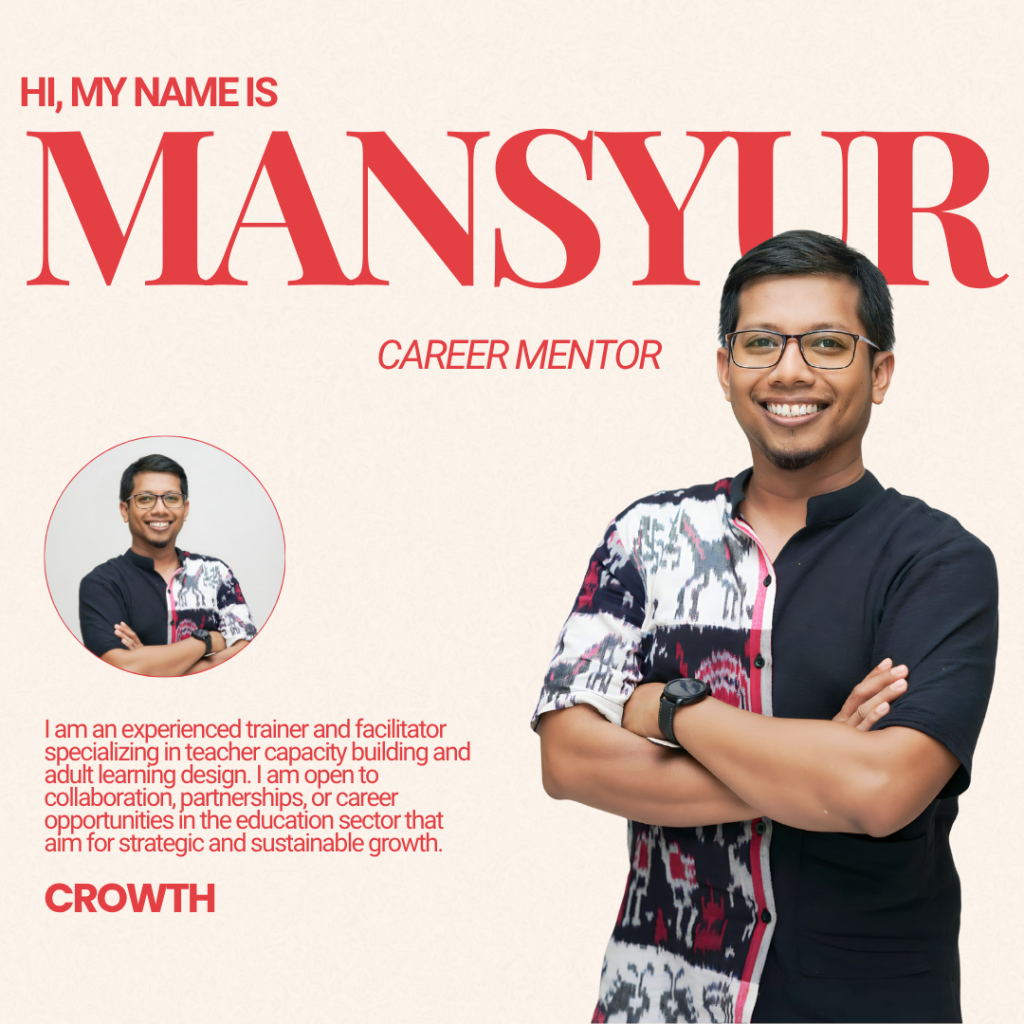 mentor jeda karir Mansyur Ridho