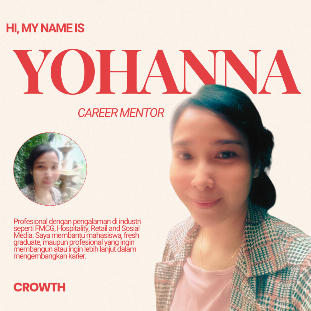 foto layanan mentoring karir dengan profil mentor yohanna