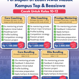 pricelist mentoring untuk kelas 10 11 12