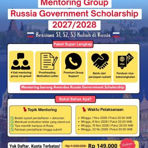 Mentoring Group Russian Government Scholarship 2027/2028
