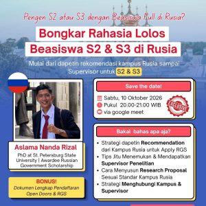 Kelas Beasiswa S2 S3 RGS dan Open Doors